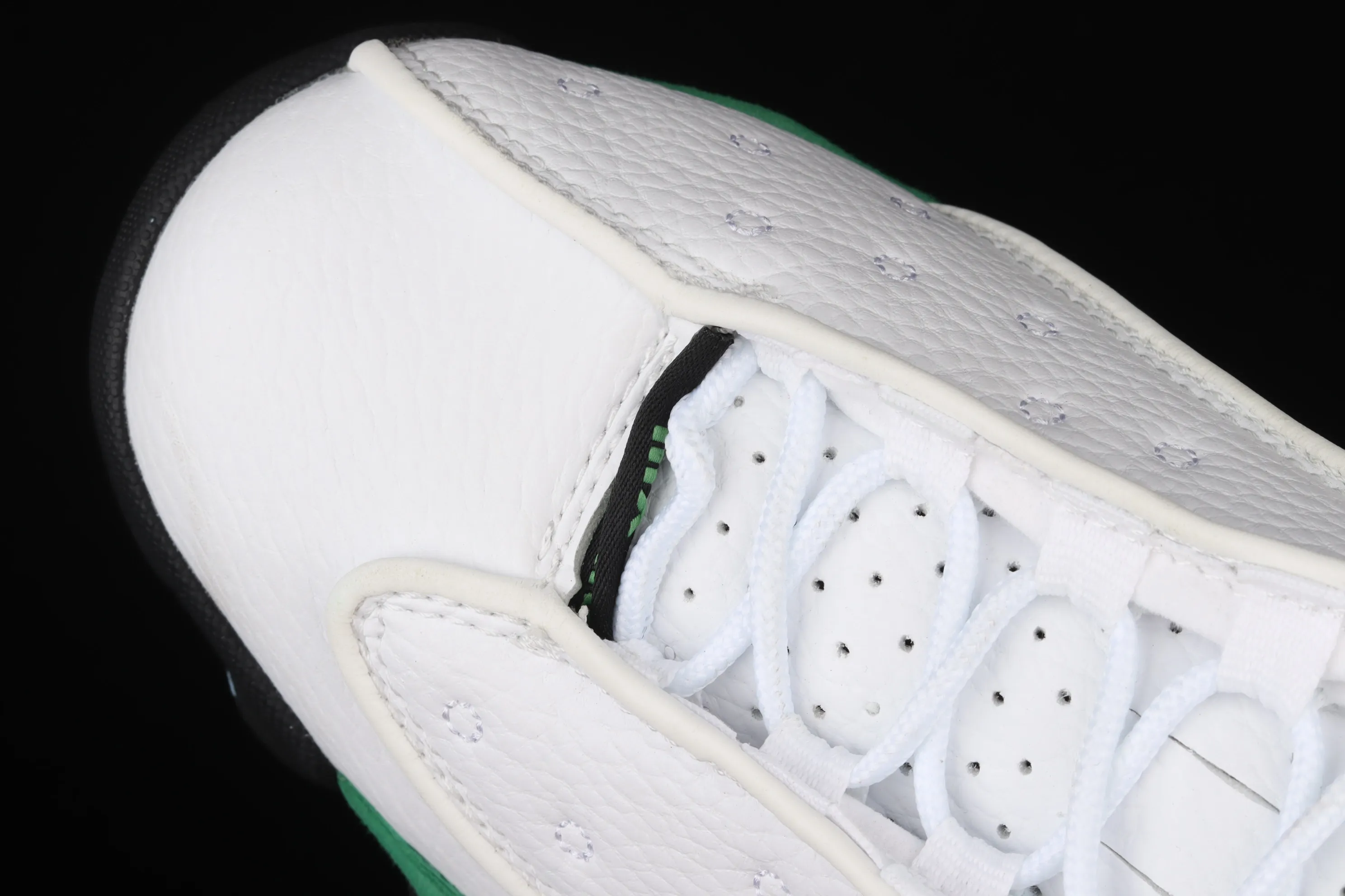 All categories Air Jordan Jordan series basketball shoes Air Jordan 13 G version Air Jordan 13 Retro AJ13 white and green 414571-113
